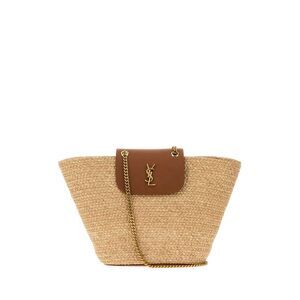 Saint Laurent Women Raffia Manon Shopping Bag